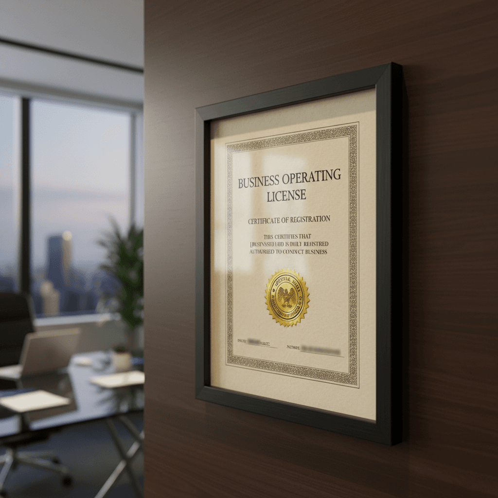 Business license renewal documentation