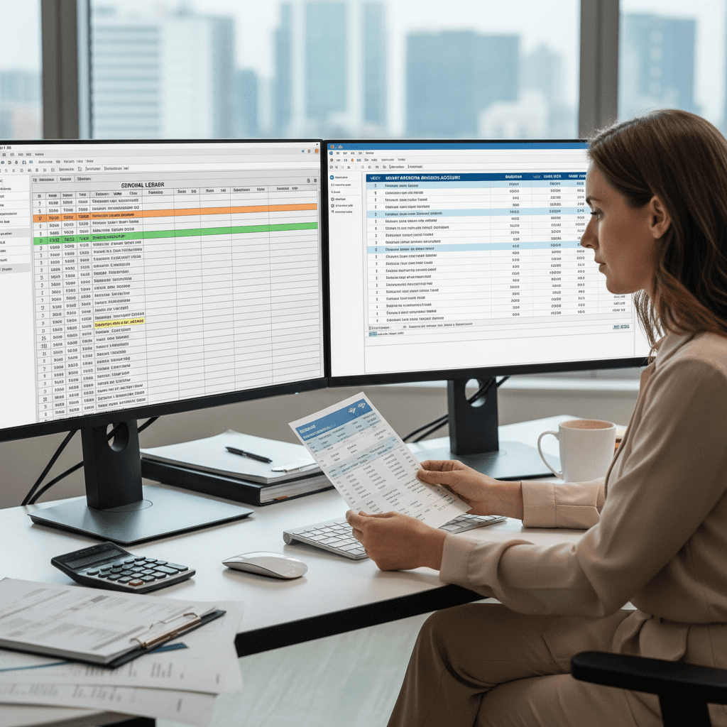 Monthly account reconciliation