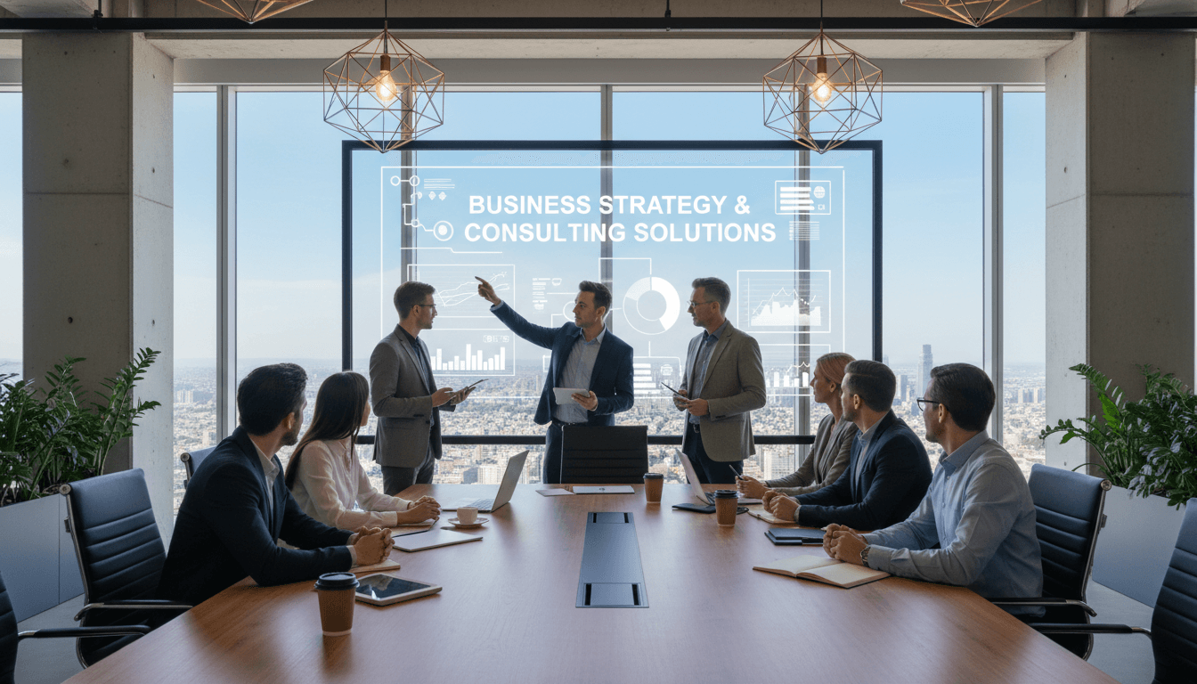Business team in consulting meeting
